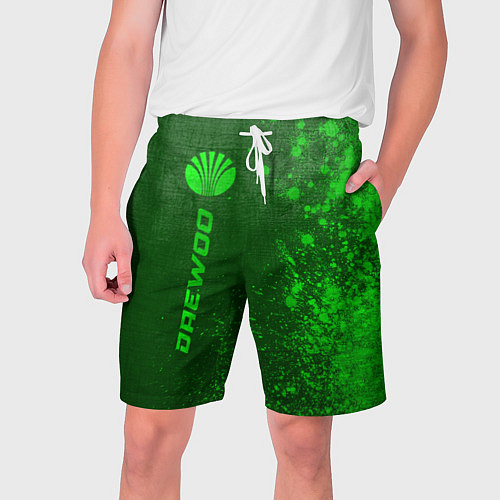 Мужские шорты Daewoo - green gradient по-вертикали / 3D-принт – фото 1