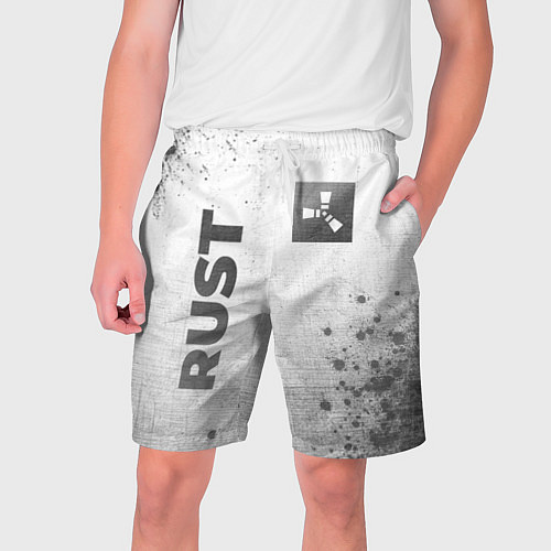 Мужские шорты Rust - white gradient вертикально / 3D-принт – фото 1