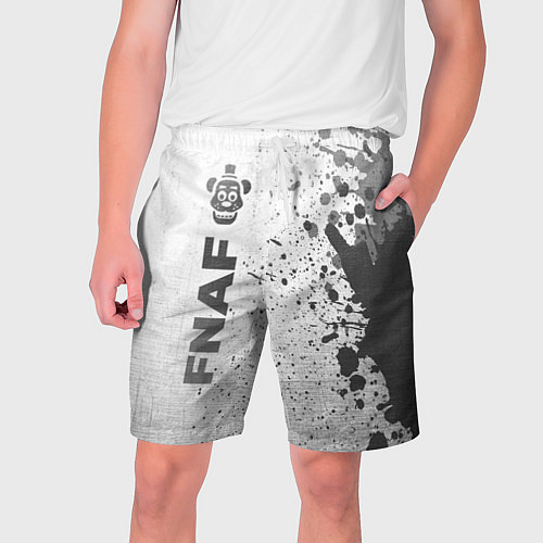 Мужские шорты FNAF - white gradient по-вертикали / 3D-принт – фото 1