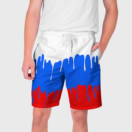 Мужские шорты Патриот - флаг / 3D-принт – фото 1