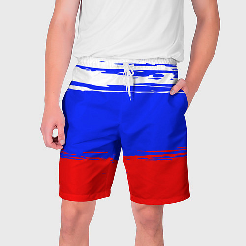 Мужские шорты Патриот - флаг / 3D-принт – фото 1