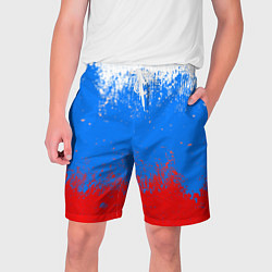 Шорты на шнурке мужские Патриот - флаг, цвет: 3D-принт
