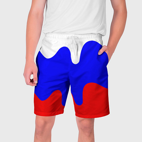 Мужские шорты Патриот - флаг / 3D-принт – фото 1