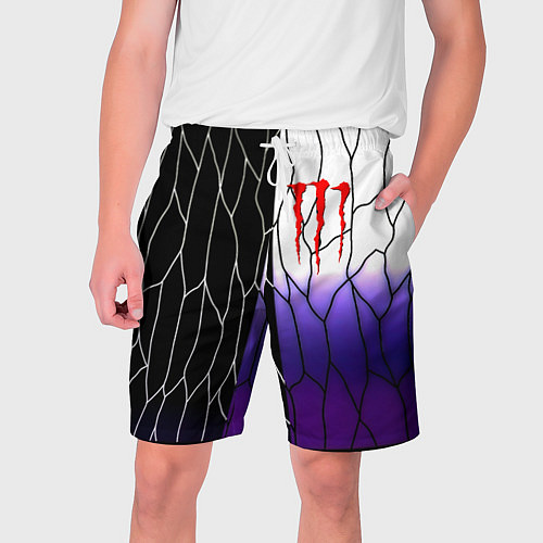 Мужские шорты Monster energy steel / 3D-принт – фото 1