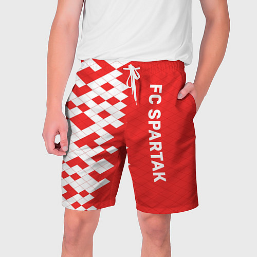 Мужские шорты ФК Спартак Москва текстура / 3D-принт – фото 1