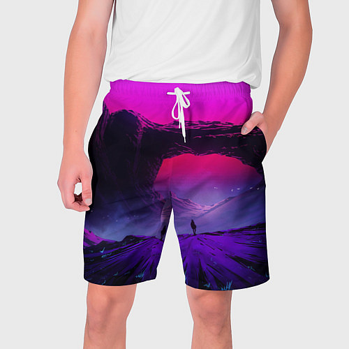 Мужские шорты A Journey on the planet / 3D-принт – фото 1