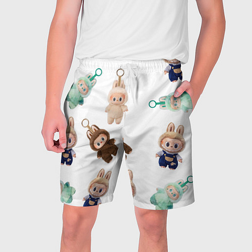 Мужские шорты Много игрушек лабубу / 3D-принт – фото 1