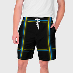 Мужские шорты Neon yellow blue