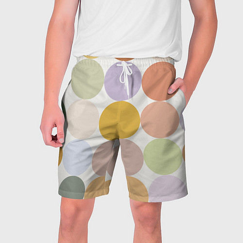 Мужские шорты Цветочный горошек / 3D-принт – фото 1
