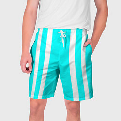 Мужские шорты Color blue white stripes