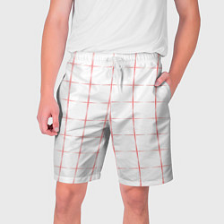 Мужские шорты Color white red crosses