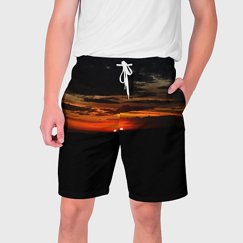Мужские шорты Закат на плато / 3D-принт – фото 1