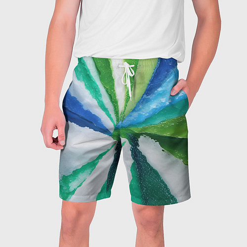 Мужские шорты Радуга цветов мальдивских островов / 3D-принт – фото 1
