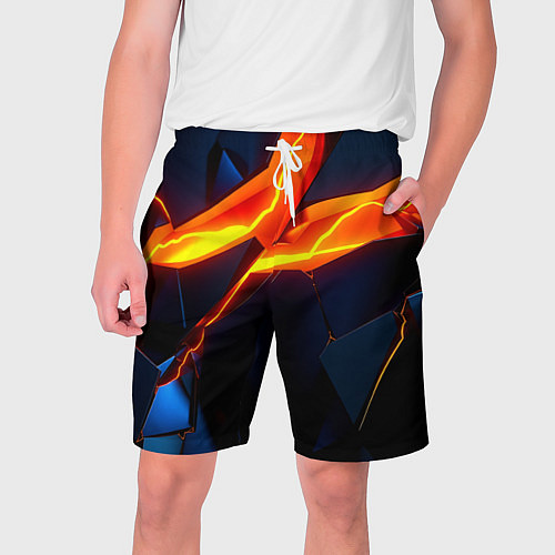 Мужские шорты Plate fractures / 3D-принт – фото 1