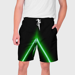 Шорты на шнурке мужские Color neon green, цвет: 3D-принт