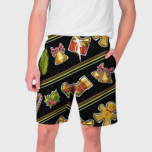 Мужские шорты Рождественский дух / 3D-принт – фото 1