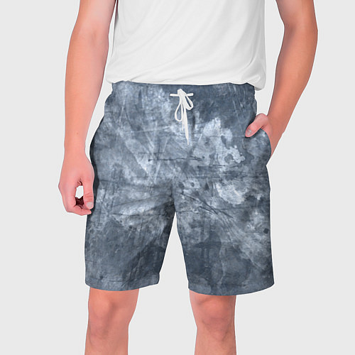 Мужские шорты Абстракция - gray-blue / 3D-принт – фото 1