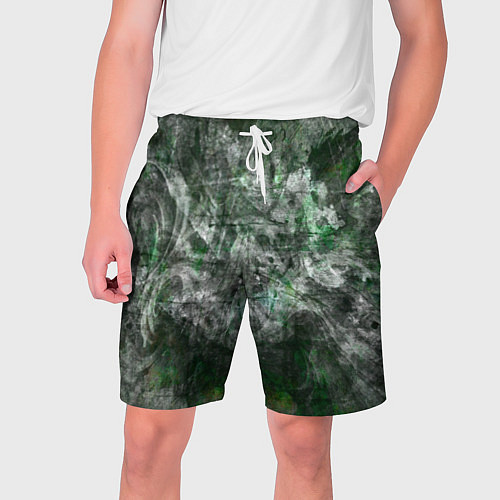 Мужские шорты Абстракция - acid boom / 3D-принт – фото 1