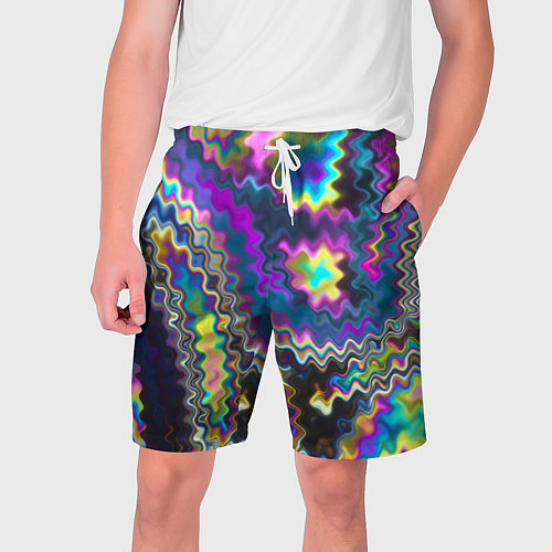 Мужские шорты Абстракция переливы / 3D-принт – фото 1