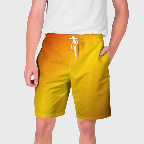 Мужские шорты Color yellow red gradient / 3D-принт – фото 1