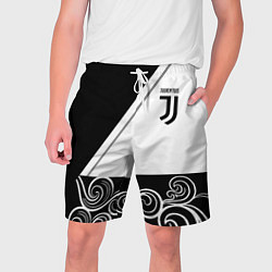 Мужские шорты Ювентус геометрия полосы текстура