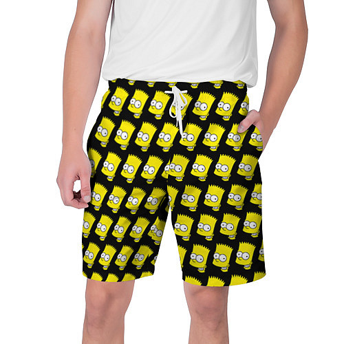 Мужские шорты Барт Симпсон: узор / 3D-принт – фото 1