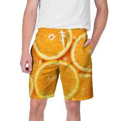 Шорты на шнурке мужские Апельсин, цвет: 3D-принт