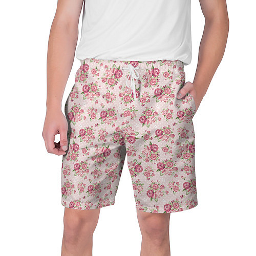 Мужские шорты Fashion sweet flower / 3D-принт – фото 1