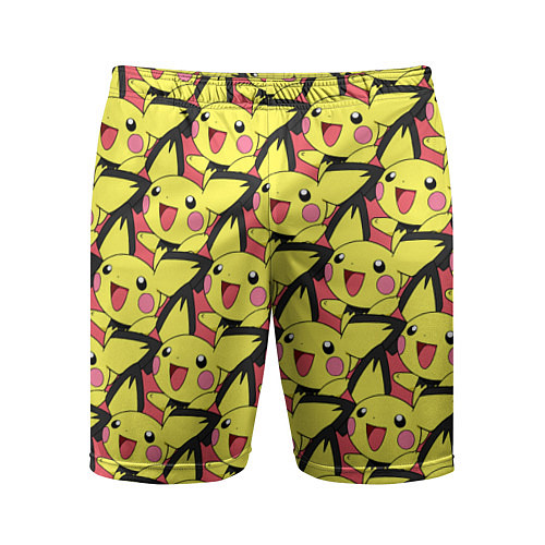 Мужские спортивные шорты Pikachu / 3D-принт – фото 1