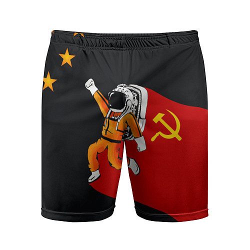 Мужские спортивные шорты Советский Гагарин / 3D-принт – фото 1