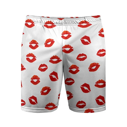 Мужские спортивные шорты Поцелуйчики / 3D-принт – фото 1