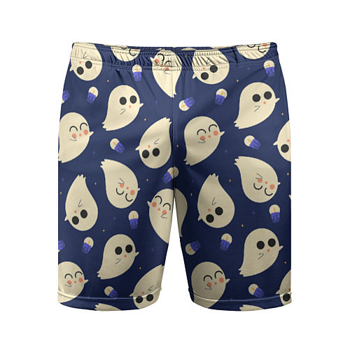Мужские спортивные шорты Призрак на хэллоуин / 3D-принт – фото 1