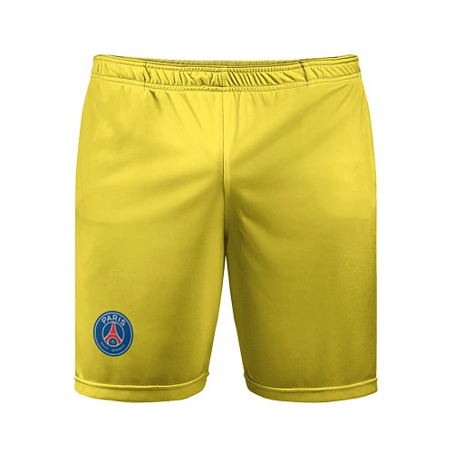 Мужские спортивные шорты PSG FC: Yellow / 3D-принт – фото 1