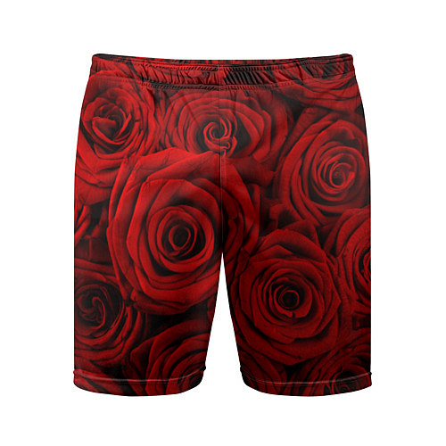 Мужские спортивные шорты Красные розы / 3D-принт – фото 1