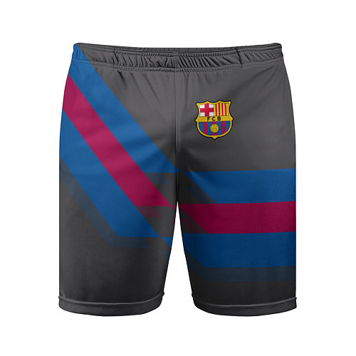 Мужские спортивные шорты Barcelona FC: Dark style / 3D-принт – фото 1