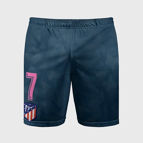 Мужские спортивные шорты Atletico Madrid: Griezmann Bonus 17/18 / 3D-принт – фото 1