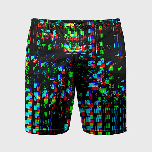 Мужские спортивные шорты Optical Glitch / 3D-принт – фото 1