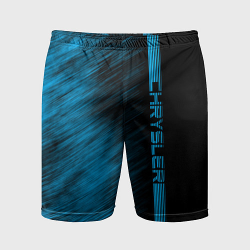Мужские спортивные шорты Chrysler синие полосы / 3D-принт – фото 1