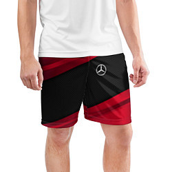 Шорты спортивные мужские Mercedes Benz: Red Sport, цвет: 3D-принт — фото 2