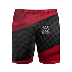 Шорты спортивные мужские Toyota: Red Sport, цвет: 3D-принт