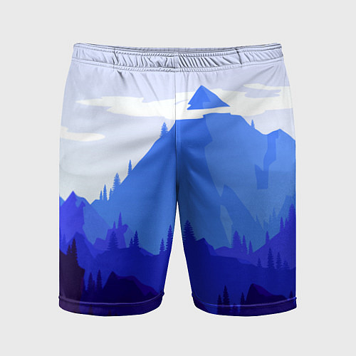 Мужские спортивные шорты Firewatch: Cold Mountain / 3D-принт – фото 1