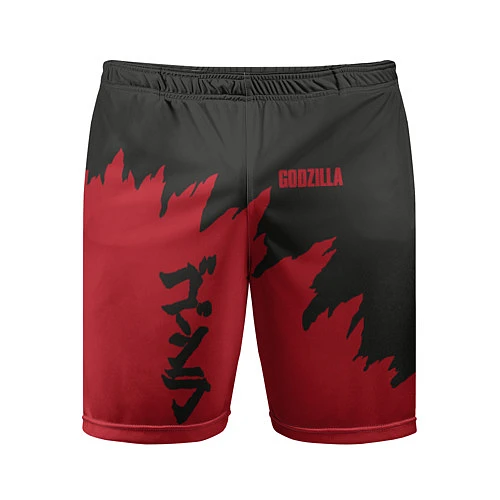 Мужские спортивные шорты Godzilla: Dark Style / 3D-принт – фото 1