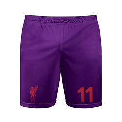 Шорты спортивные мужские FC Liverpool: Salah Away 18/19, цвет: 3D-принт