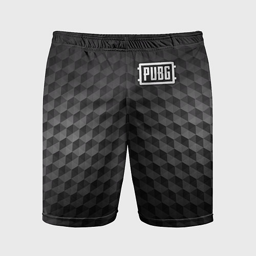 Мужские спортивные шорты PUBG: Carbon Style / 3D-принт – фото 1