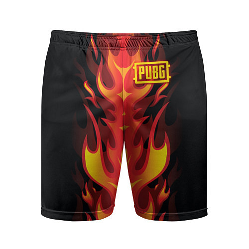 Мужские спортивные шорты PUBG: Hell Flame / 3D-принт – фото 1
