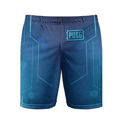 Мужские спортивные шорты PUBG: Blue Hexagons