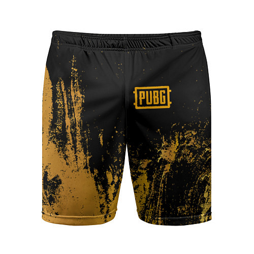 Мужские спортивные шорты PUBG: Yellow Colour / 3D-принт – фото 1