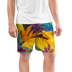 Шорты спортивные мужские Солнечные тропики, цвет: 3D-принт — фото 2