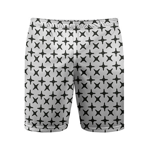 Мужские спортивные шорты Геометрические крестики / 3D-принт – фото 1