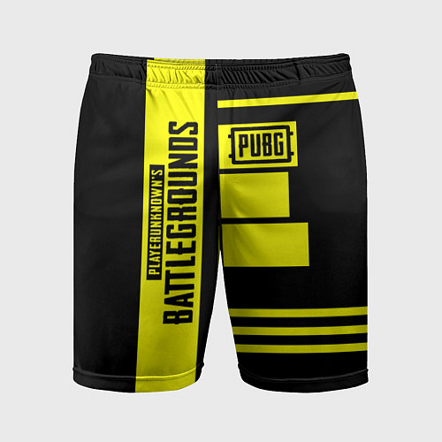 Мужские спортивные шорты PUBG: Yellow Lifestyle / 3D-принт – фото 1